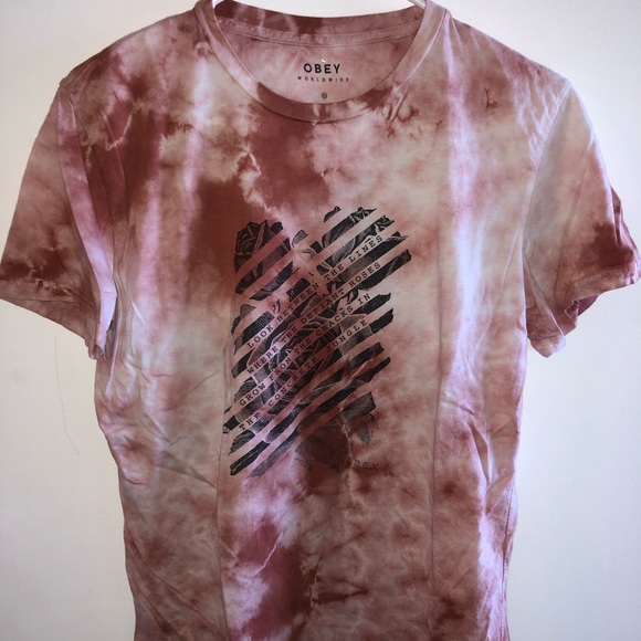 Obey Tops - Tie-dye Obey T shirt